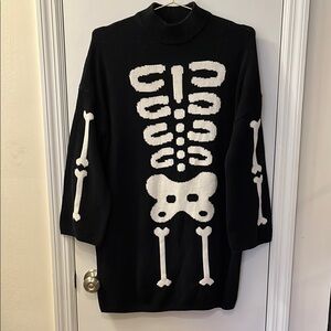 Lazy Bones - Feel In My Bones Skeleton Sweater Dress